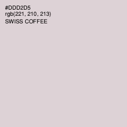 #DDD2D5 - Swiss Coffee Color Image